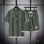 Men's Set Manufacturer - Short Sleeve T-Shirt & Youth Shorts Digital