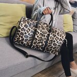 Duffle Bag Manufacturer - Pu Leather Leopard Print Waterproof Travel