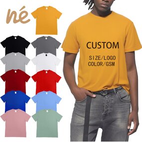 Men's T-Shirt - Manufacturer - Custom Heavyweight Graphic Embroidered Oversized Casual Blank