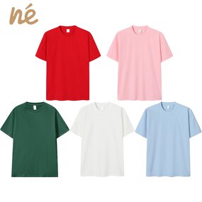 T-Shirt - Manufacturer - OEM ODM 180gsm 65% Cotton 35% Polyester Digital Print Embroidered