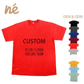 Men's T-Shirt - Manufacturer - 230gsm 100% Cotton Acid Washed Distressed Oversized Vintage