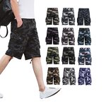 Men's Cargo Shorts - Manufacturer - Camouflage 100% Cotton Mid Waist Anti-Wrinkle Casual