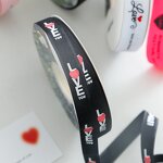 Gift Ribbons Manufacturer - Customization 12mm 100 Yard Black for Flowers