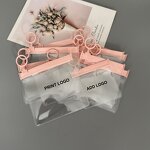 Plastic Zipper Bags Manufacturer - PVC Transparent Pink for Rings