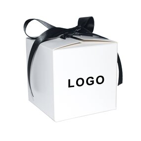 Chocolate Boxes Manufacturer - White Cardboard Square with Bows for Parties