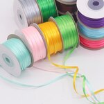 Satin Ribbon Manufacturer - 49 Yards 3mm Blue Polyester for Birthday