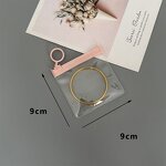 Plastic Zipper Bags Manufacturer - PVC Transparent Pink for Rings