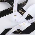 Gift Ribbons Manufacturer - Customization 12mm 100 Yard Black for Flowers
