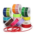 Satin Ribbon Manufacturer - 49 Yards 3mm Blue Polyester for Birthday
