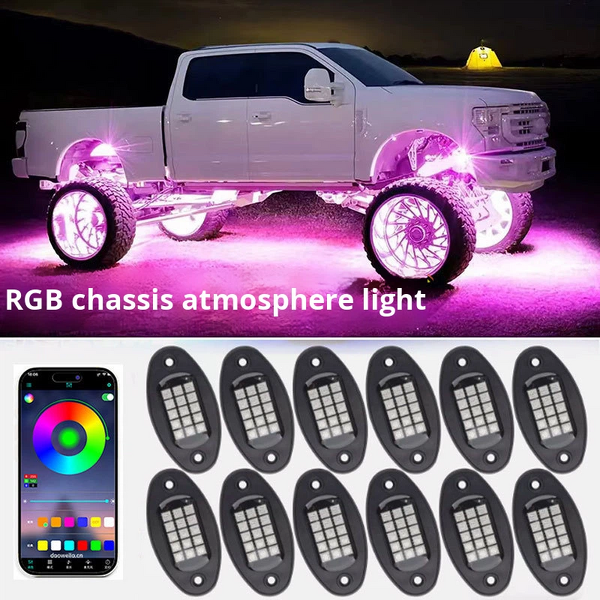 RGB Chassis Light - Manufacturer - Cross-Border Off-road Car Remote App Voice Atmosphere