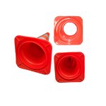 Traffic Cone - Manufacturer - Reflective PVC Flexible Elastic Warning Safety Road Cone