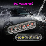 LED Strobe Flasher - Manufacturer - HILMO 6 LED 12/24V Vehicle Motorcycle Truck 3030 Warn