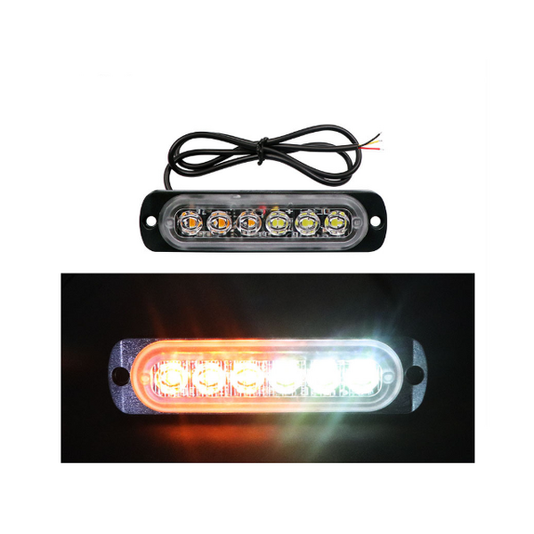LED Emergency Light - Manufacturer - HILMO 6Led 3030 12-24V 18W Truck Amber Red Blue Flash