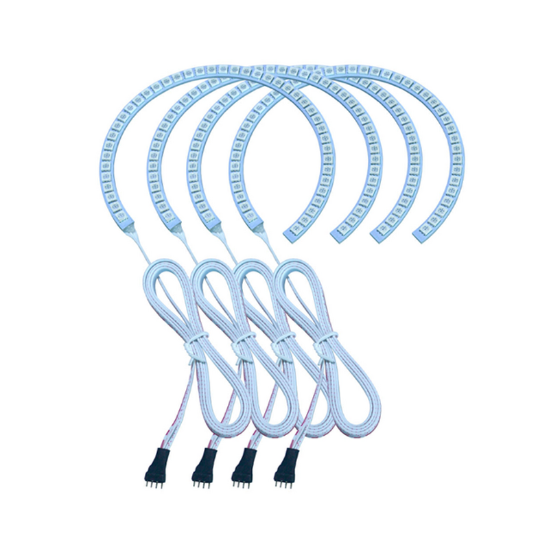 RGB Angel Eye Light - Manufacturer - 12V 7 Color 5050 LED 4X131mm RC Car E36 E46 Deco