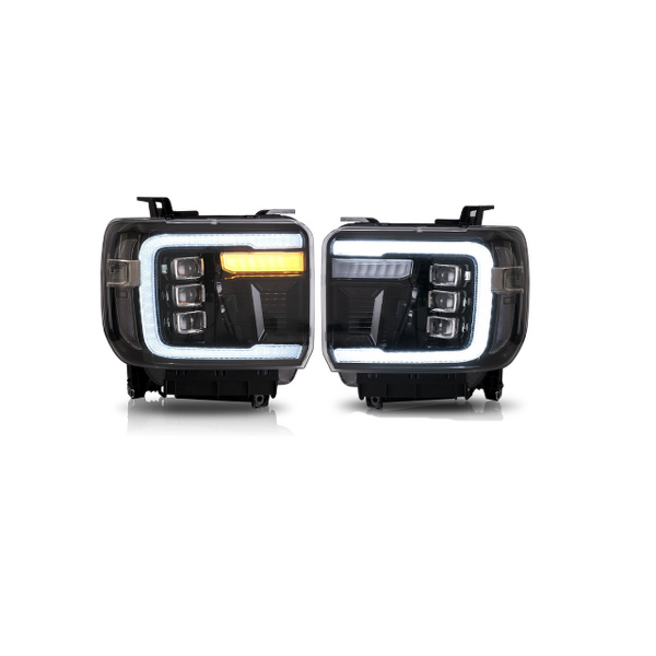 LED Headlamp - Manufacturer - Sierra1500 14-18 12V 6000K Plug and Play Front Light