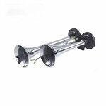 Air Horn - Manufacturer - Hilmo 12V 2 Tube Silver Truck Train Boat IP66 4A Tweeter