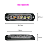 LED Side Marker Light - Manufacturer - HILMO 6LED Ultra-thin Truck Construction 3030 Warn
