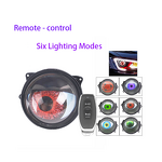 LED Projector Headlight - Manufacturer - 12V Devil Eye Dynamic Remote Bi Led 6000K Tuning