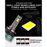 LED Headlight System - Manufacturer - ODM 130W H4 12V 6000K 9000 Lumens Replacement