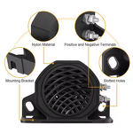 Reverse Horn Alarm - Manufacturer - 108dB Black DC12-24V Waterproof Truck Car Beeper