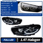 Car Headlamps - Manufacturer - Scirocco 2009-2017 Original Xenon Lens 12V 6500K Plug Play