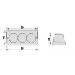 3LED Strobe Light - Manufacturer - Ice Blue Europe Indonesia Motorcycle Vehicle Grille