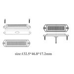 3LED Strobe Warning Light - Manufacturer - 12V/24V Grill Car Truck Trailer Beacon Side