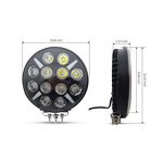 Off Road LED Light - Manufacturer - 120W 9inch Amber DRL 6000LM 4000K Round Car Lamp