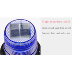 Traffic Solar Beacon - Manufacturer - Hilmo OEM Flashing RED BLUE Traffic New Model