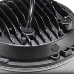 Motorcycle Headlight - Manufacturer - Skull 7 Inch H4 DRL Angel Eye 12V 8000 Lumens Wrangler