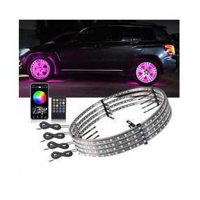 LED Wheel Rim Light - Manufacturer - Hilmo LED-032 12V 17 Inch RGBW Remote App ATV Truck