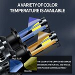 LED Headlight Bulbs - Manufacturer - 2Pcs H1/H7/H4/9005/9006 12V Cool White 1-Year Warranty