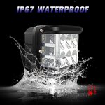 LED Work Light - Manufacturer - 36W 12V Three-Sided Emission Off-road Vehicle Top Bar Strobe