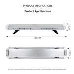 Car Roof Strobe Light - Manufacturer - 88W 88LED 12-24V Engineering CNC Truck Rescue Signal