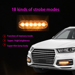 LED Strobe Flasher - Manufacturer - HILMO 6 LED 12/24V Vehicle Motorcycle Truck 3030 Warn