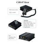 Car Warning Siren - Manufacturer - Loud Air Horn Megaphone Tone Mic PA System Amplifier