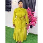 Dubai Turkey Muslim Gown - Manufacturer - MD Plus Size African Long Sleeve Evening Dresses