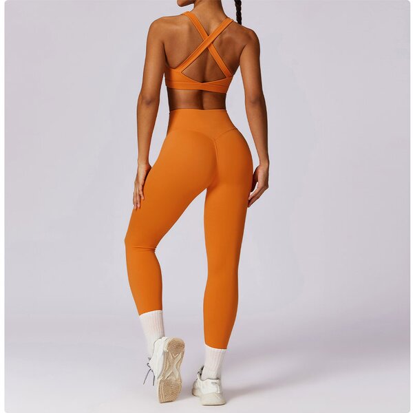 Nude Feeling Yoga Pants - Manufacturer - Logo Push up Elastic High Waist Buttock Lifting Tight