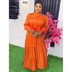 Dubai Turkey Muslim Gown - Manufacturer - MD Plus Size African Long Sleeve Evening Dresses