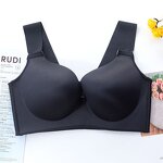 Plus Size Latex Push up Bra - Manufacturer - Seamless Bralette 36D-46E Gathers Shockproof Pad