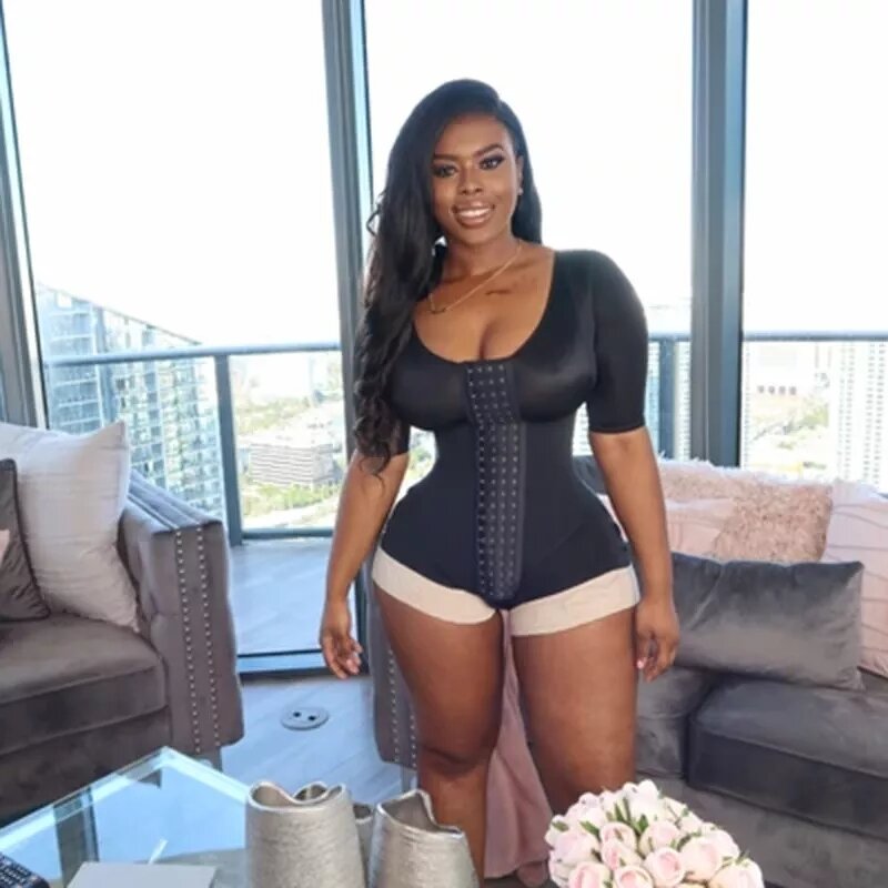 Logo Waist Trainer Bodysuit - Manufacturer - Reducing Girdle Tummy Corset Fajas Colombianas