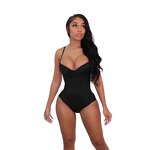 Custom V Neck Shapewear - Manufacturer - Private Label Sexy Sling Push up Thong Bodysuit Outfit
