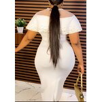 African Pearl Mesh Dress - Manufacturer - 2024 Luxury Summer Sexy Bodycon Gown Plus Size