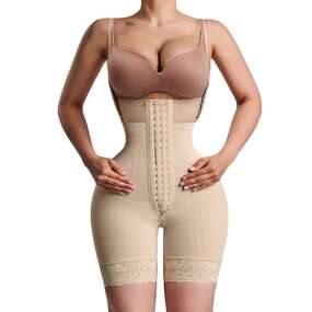 Hourglass Post Surgery Girdle - Manufacturer - Rib-height Mid-leg Fajas Colombianas Body Shaper