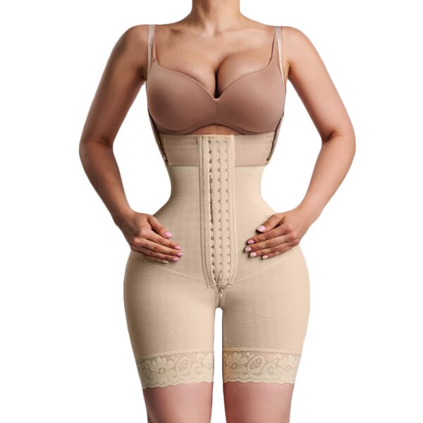 Hourglass Post Surgery Girdle - Manufacturer - Rib-height Mid-leg Fajas Colombianas Body Shaper