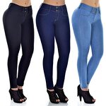 Wholesale Colombian Jeans - Manufacturer - Brand Stretch High Waist Denim Pencil Pants for Women