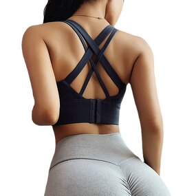 Custom Padded Yoga Crop Top - Manufacturer - Breathable Gym Sport Bra Running Vest Fitness Underwear