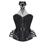 Steampunk Corset Tops - Manufacturer - Steel Boned Zipper Halter Gothic Lingerie Tightening