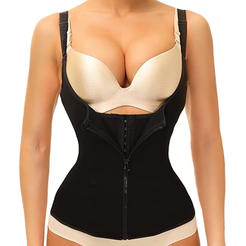 Waist Trainer Corset Vest - Manufacturer - ChaoRong Zipper Cincher Tummy Control Sports Girdle