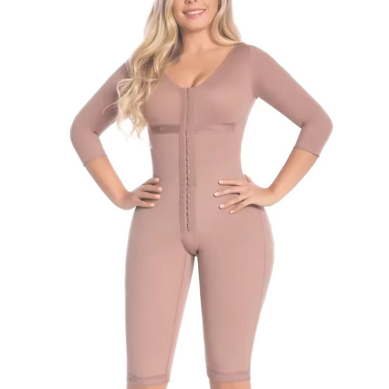 High-Waisted Shapewear Bodysuit - Manufacturer - European American Zipper Abdomen Control Hip Lift